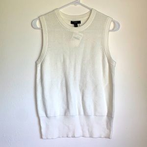 J. Crew White Sweater Vest - Size Small